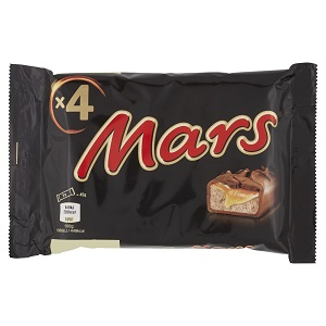 CHOCOLATE MARS MULTI 4PCS 180GR